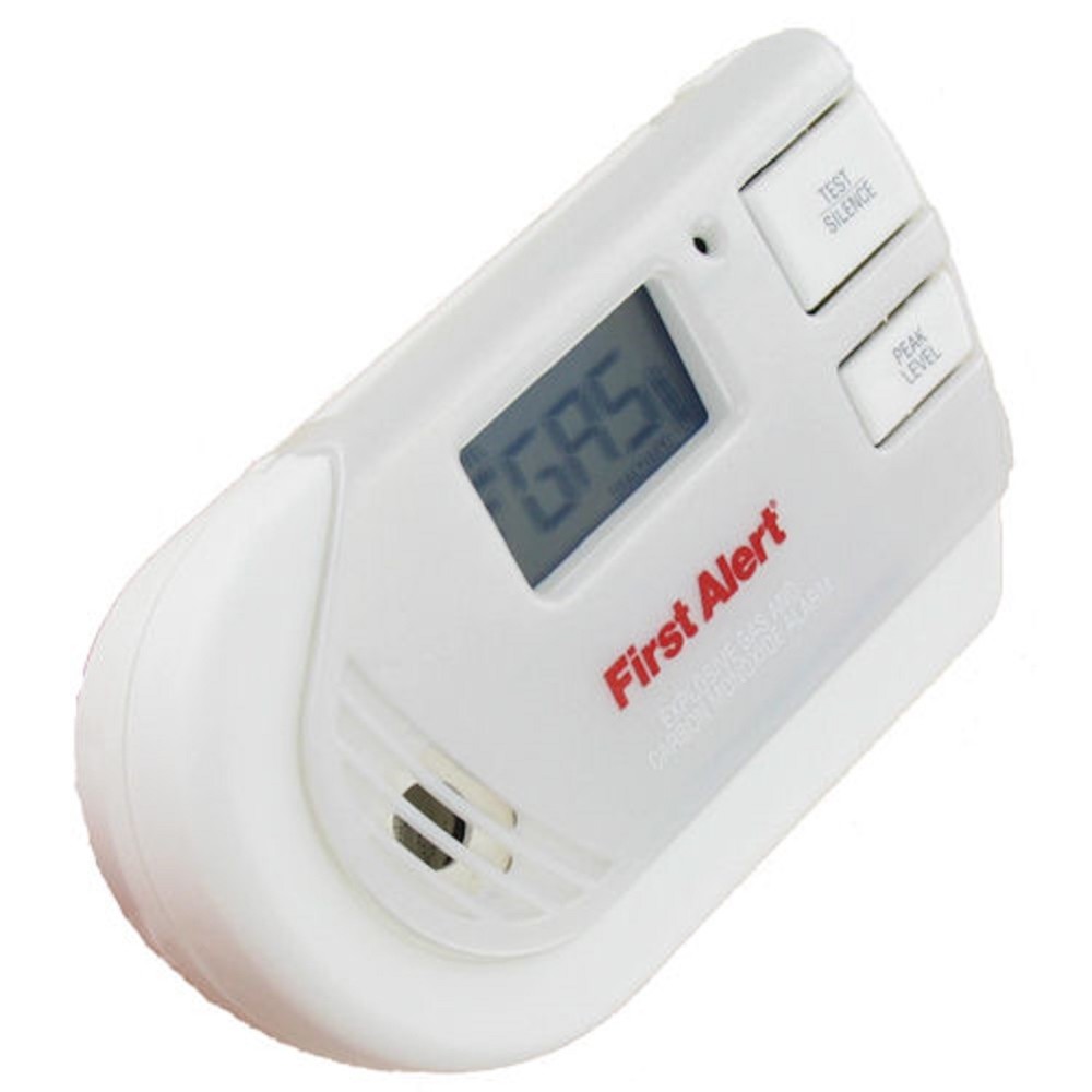 Combination Explosive Gas and Carbon Monoxide Alarm with Backlit Digital Display ;