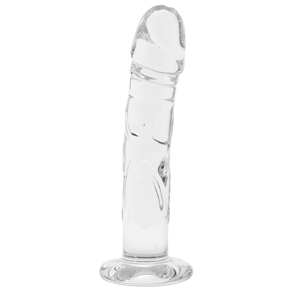 Blown Medium 7 Inch Realistic Glass Dildo