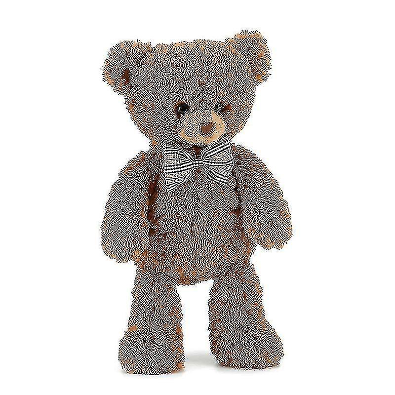 40cm Teddy Bear Plush Toy Long-haired Bear Stuffed Doll Bow Tie Bear Doll Soft Pillow For Kid Birthd