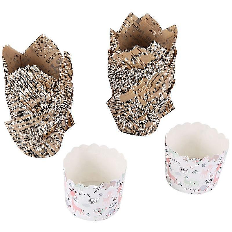 150 Pcs Cupcake Liners Baking Cups Muffin Liner Grease-proof Paper Cupcake Wrappers For Wedding， Bi