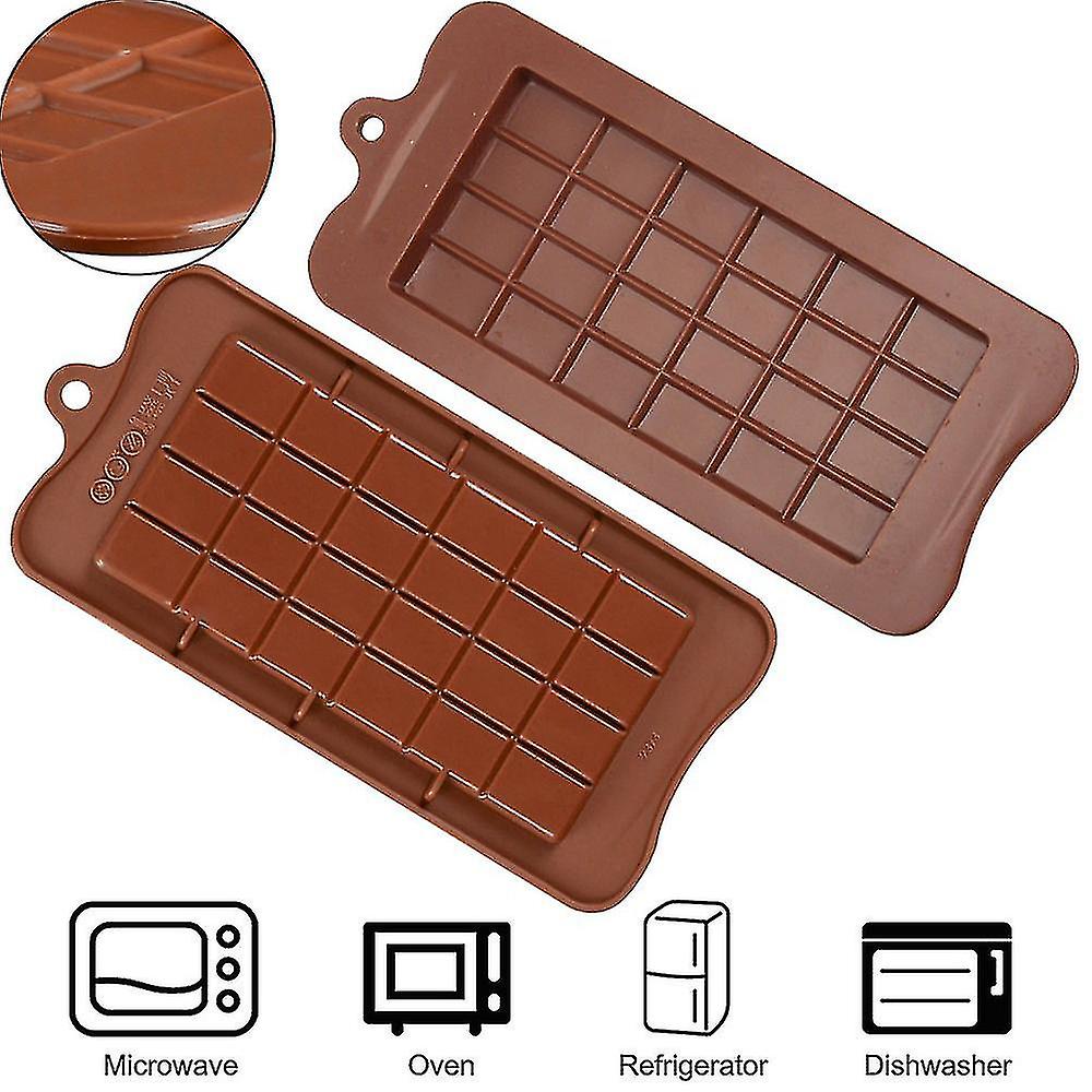 3pcs Silicone Chocolate Candy Molds