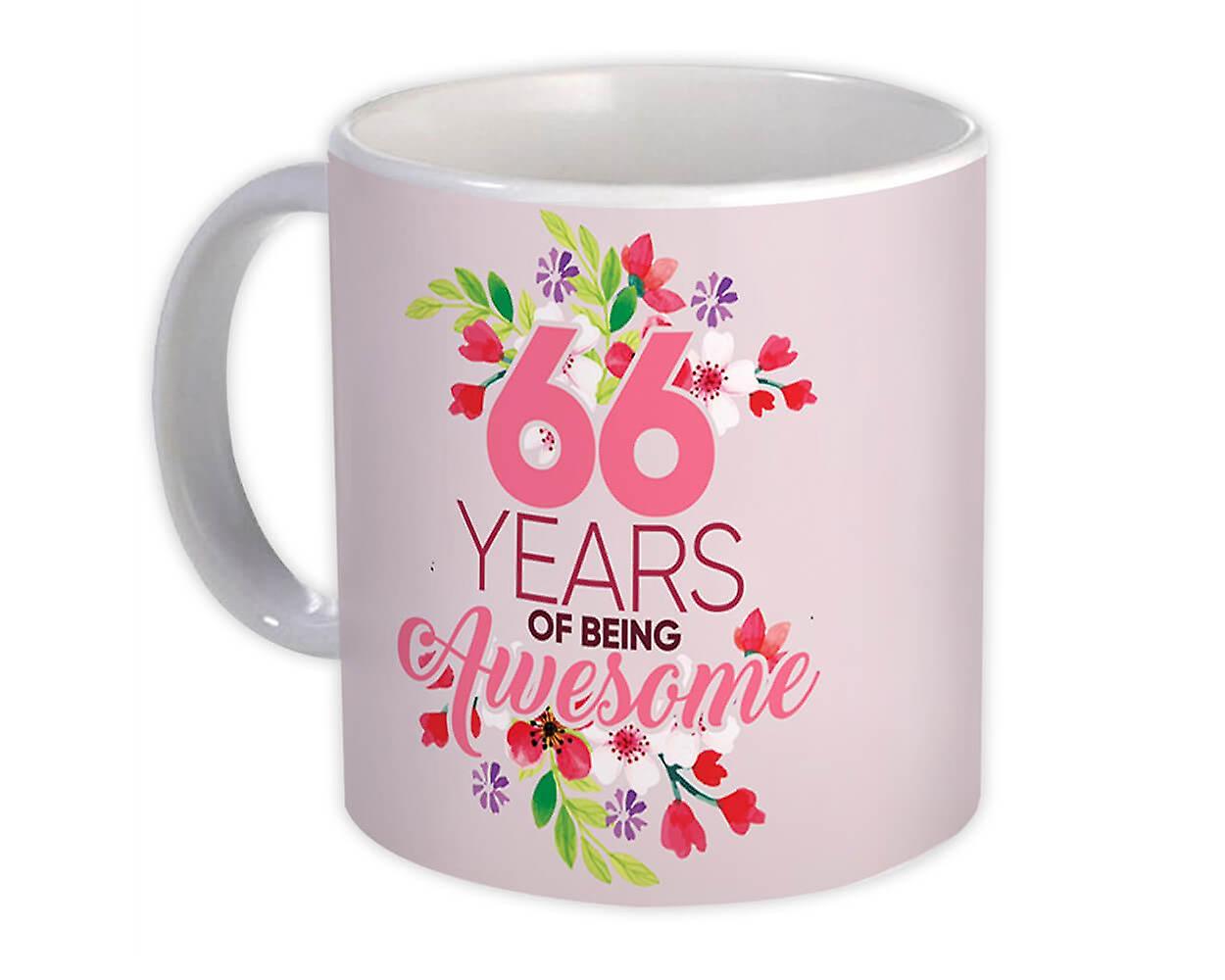 Gift Mug: 66 Years of Being Awesome 66th