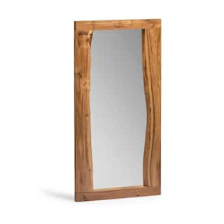 Alaterre Furniture Medium Rectangle Brown Mirror (24 in. H x 48 in. W) AWAA1420