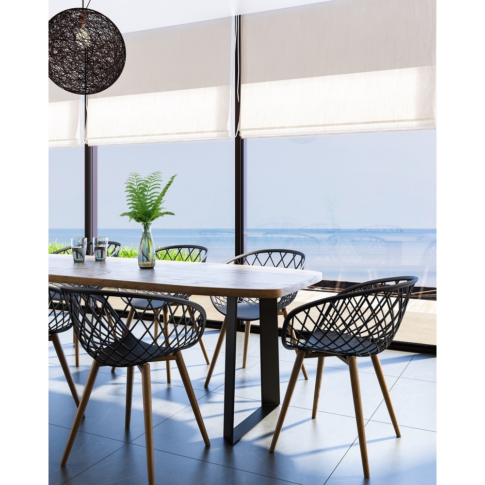 Kurv Set of 2 Indoor/Outdoor Dining and Accent Chairs