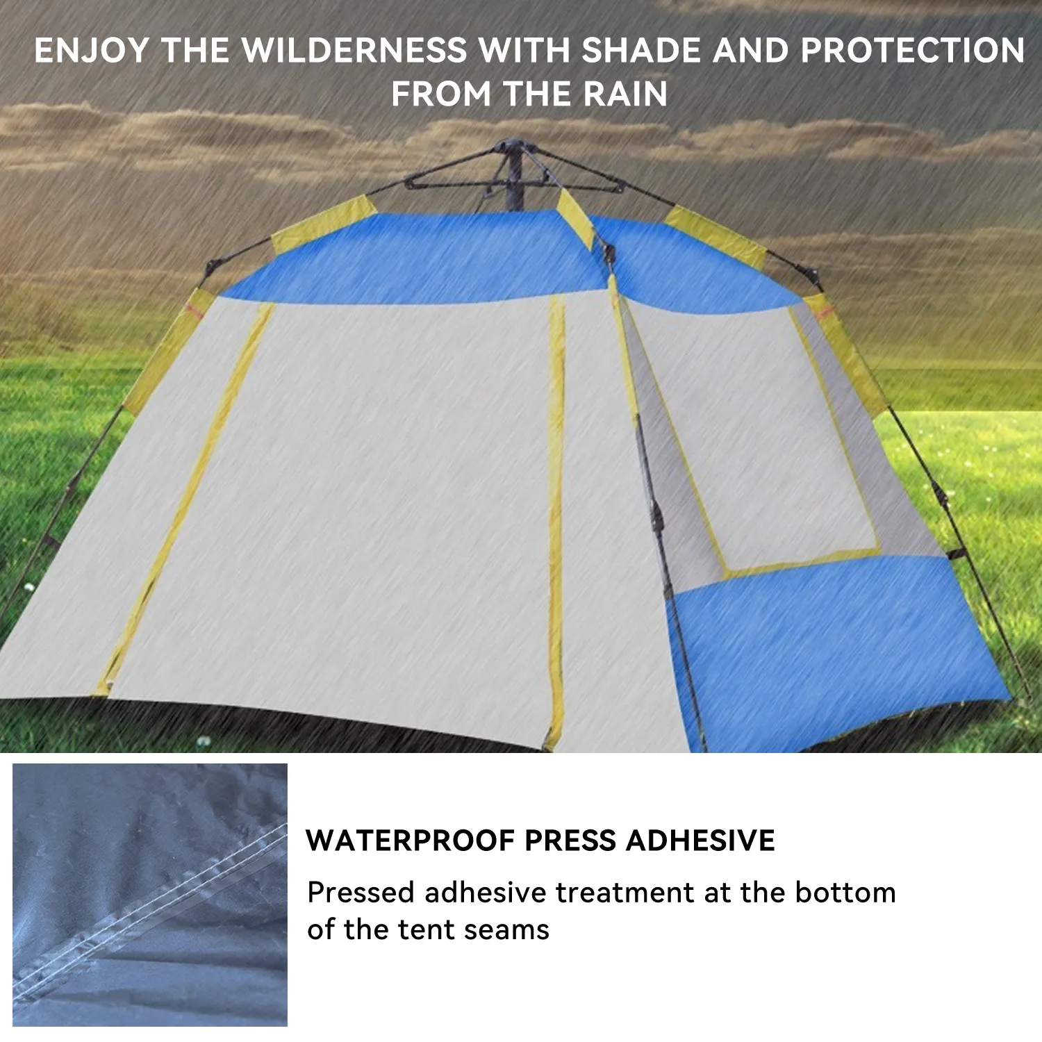 High Quality Instant Pop Up Canvas Tents Outdoor Beach Hiking Waterproof Sunshade Camping Tents