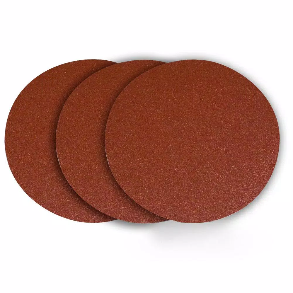 POWERTEC 12 in. 60 Grit PSA Aluminum Oxide Sanding Disc， Self Stick (3-Pack) and#8211; XDC Depot