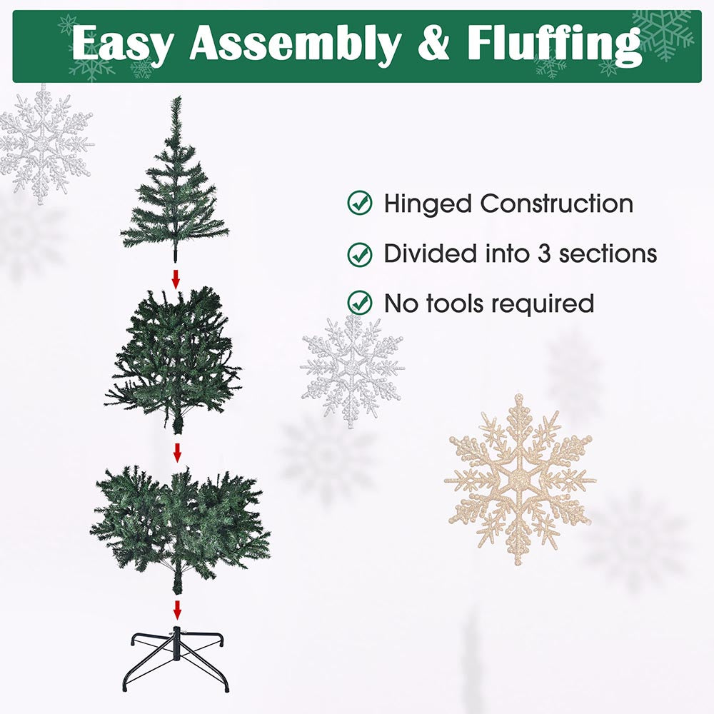 Yescom Artificial Christmas Tree Foldable Metal Stand (7.5ft, 6ft, 4ft)