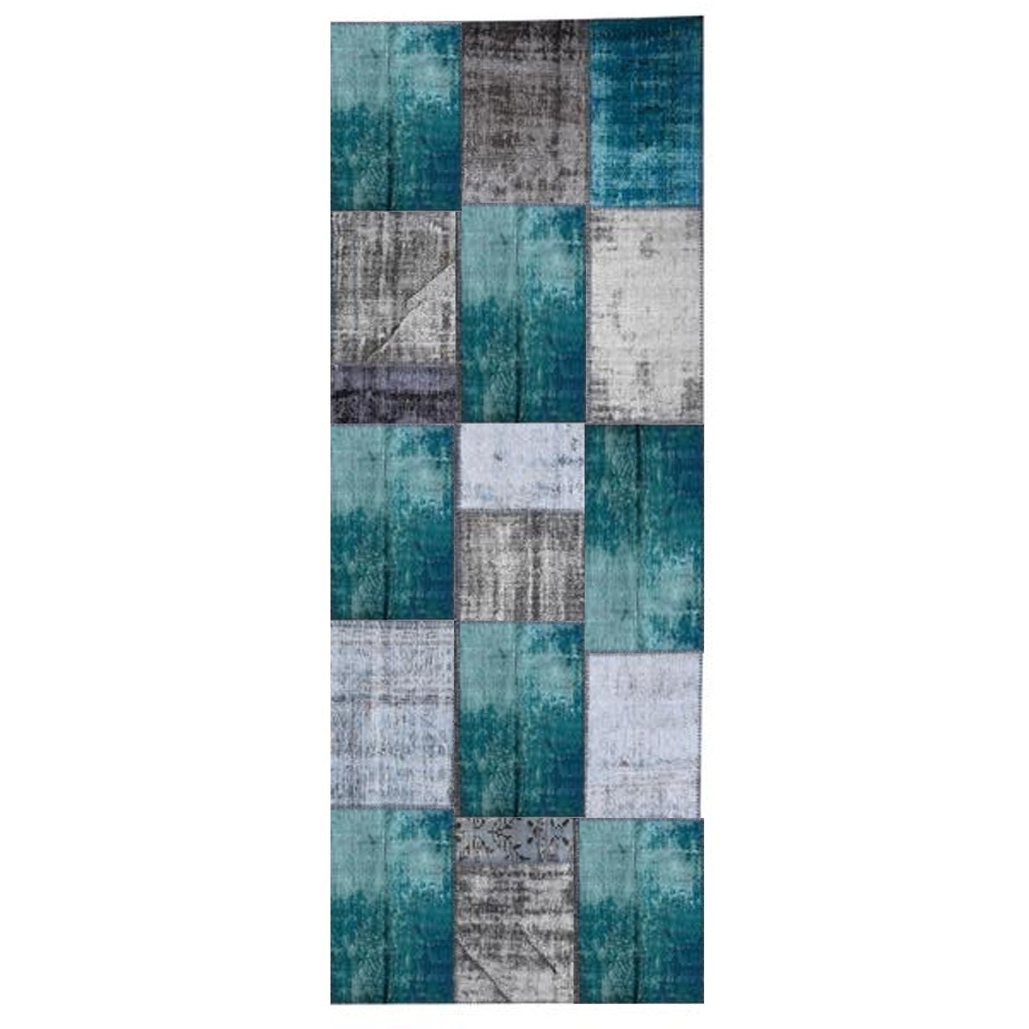 Hali Handmade Patchwork Over Dyed Rug 90X300 Cm  Pw006