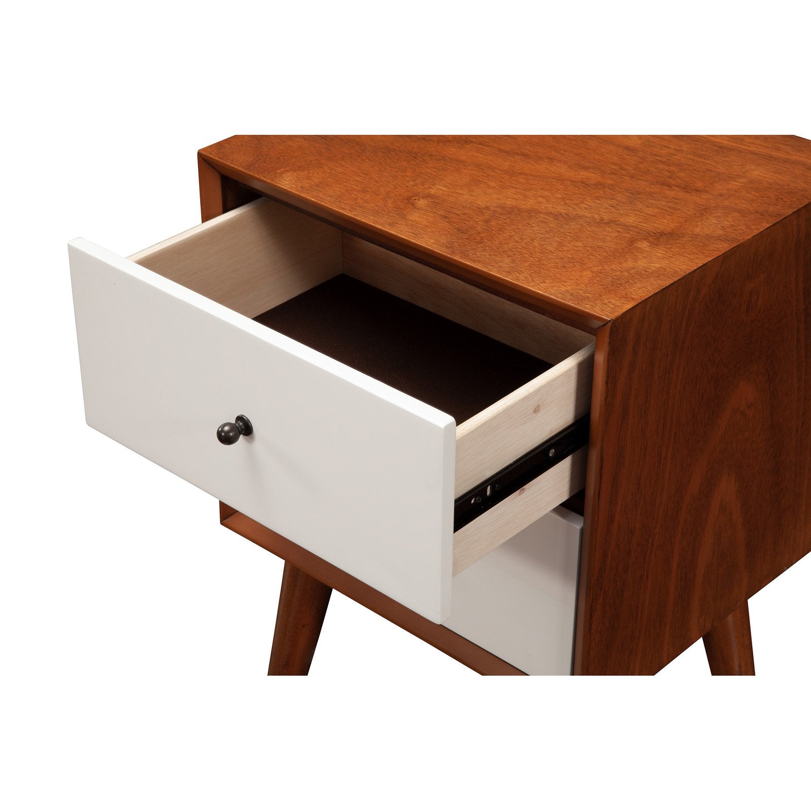 Alpine Furniture Flynn 2 Drawer Two Tone Nightstand