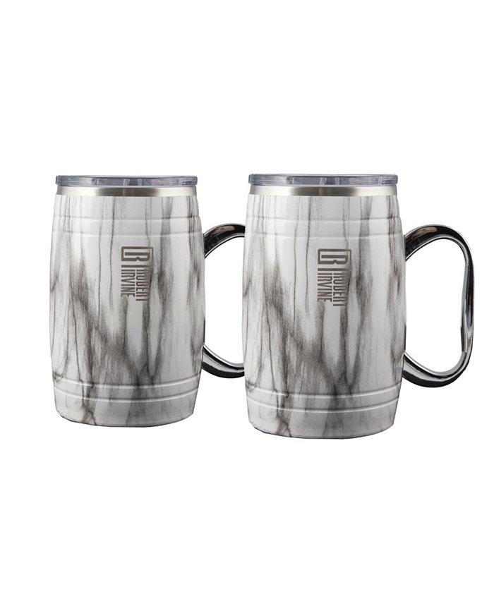 Cambridge Robert Irvine by Insulated Beer Mugs Set of 2