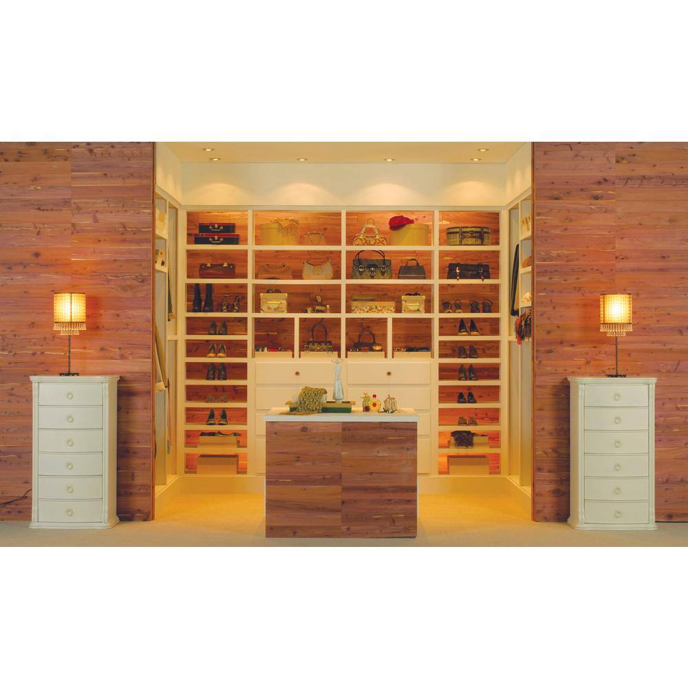 American Pacific 3-34 in. x Random Length Aromatic Red Cedar Shiplap Planking (15 sq. ftpkg) HD6015S