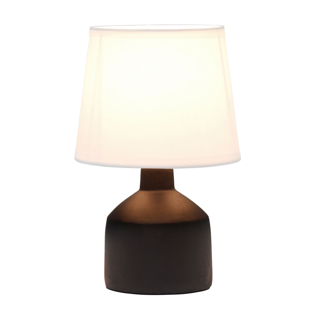 Home Decorative Mini Bocksbeutal Ceramic Table Lamp -  Black