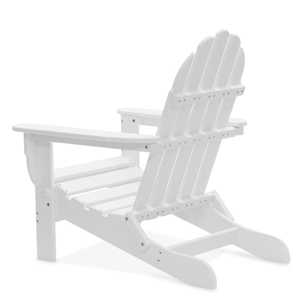 3 piece Recycled Plastic Folding Adirondack Chair/Table Set