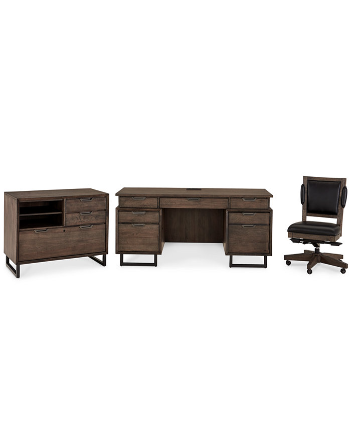 Furniture Gidian Home Office 3-Pc. Set (Executive Desk Office Chair and File)