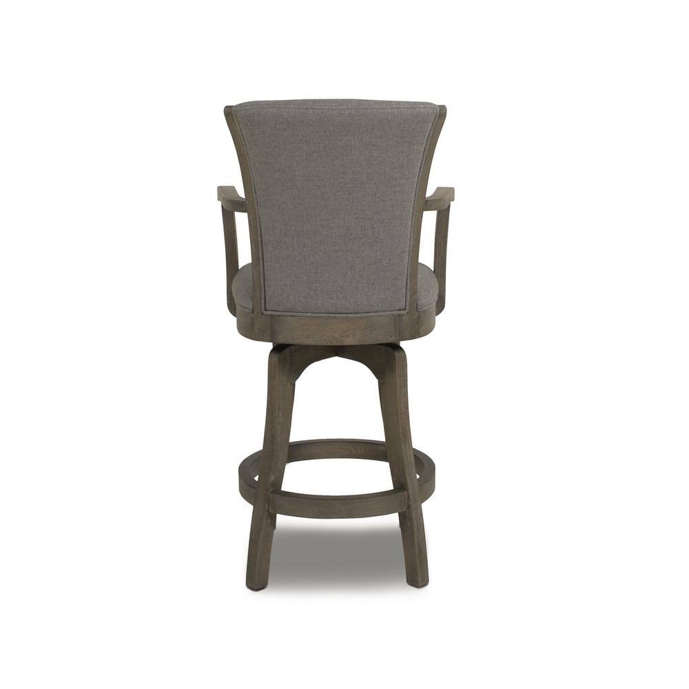 Jennifer Taylor Williams 26 in. Swivel Counter Height Bar Stool Heathered Grey 81041-MLH