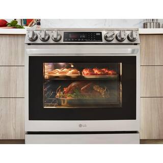 LG 6.3 cu.ft. Smart Induction Slide-in Range with ProBake Convection Air Fry  Air Sous Vide in PrintProof Stainless Steel LSIL6336F