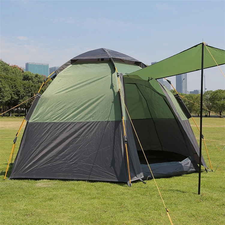 Factory Wholesale Outdoor Waterproof Hiking Portable Camping Tent 6 Person Instant Pop Up Tent Automatic Tent