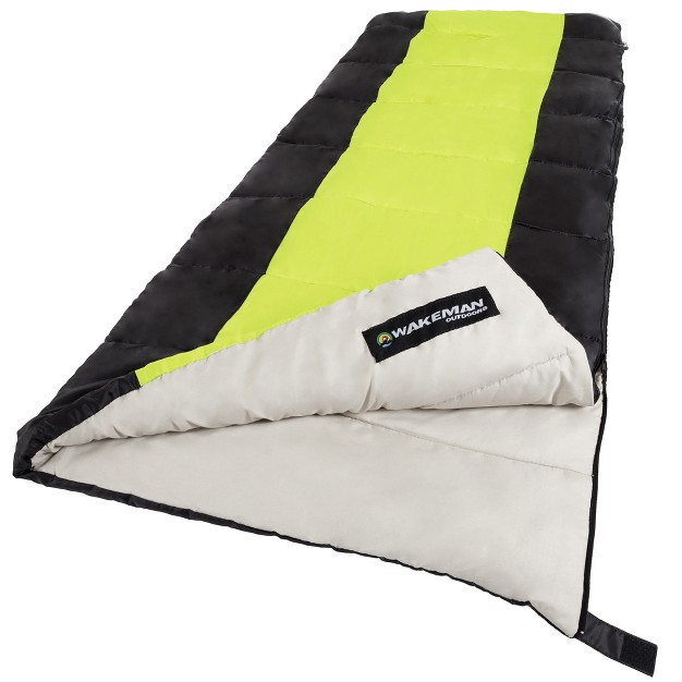 Wakeman Otter Tail Sleeping Bag Neon Green black