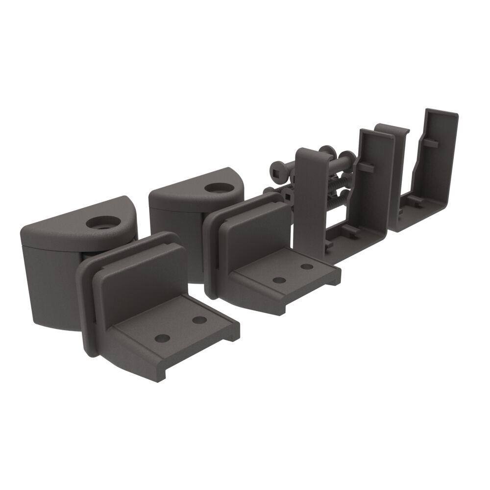 Barrette Outdoor Living VersaRail Triple Rail Matte Bronze Aluminum Lvl Angle Bracket Kit 73050448