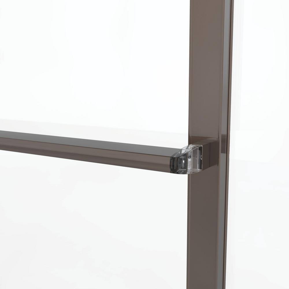 Basco Deluxe 56 in. x 56 in. Framed Sliding Tub Door in Oil Rubbed Bronze DLXH05A5656OBOR