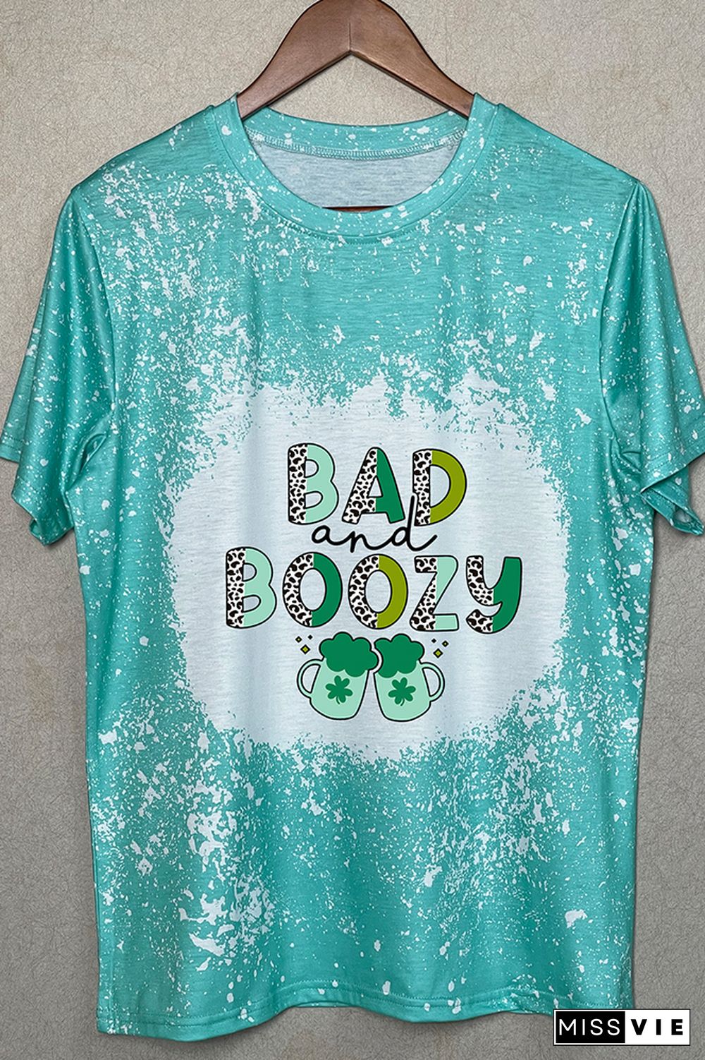 Bad and Boozy - St Patricks Day Graphic Tee Wholesale