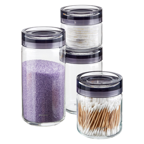 Grigio Glass Canisters by Guzzini