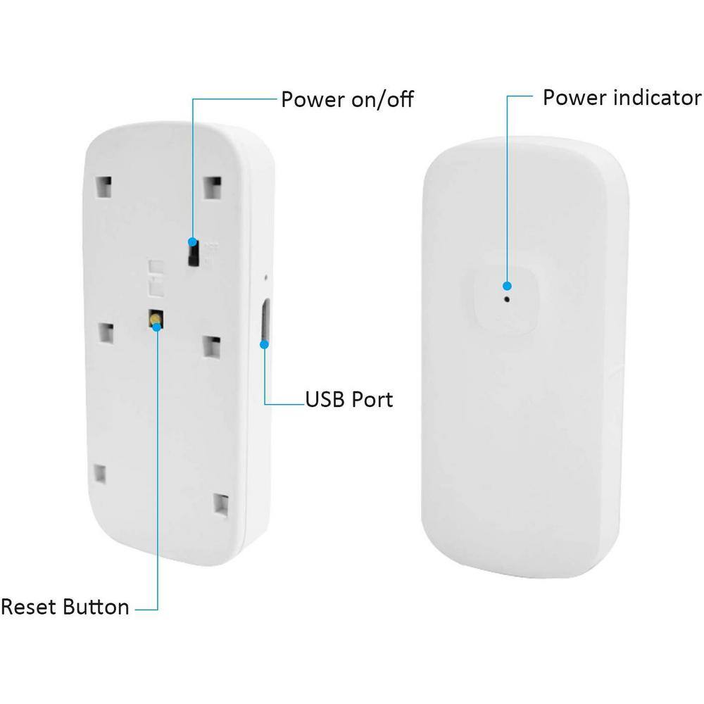 Xodo Wi-Fi Wireless Security Burglar Alarm Chime Sensors for DoorsWindows - Intruder Alert-Smart Phone Compatible (2-Pack) DS1 (2-Pack)