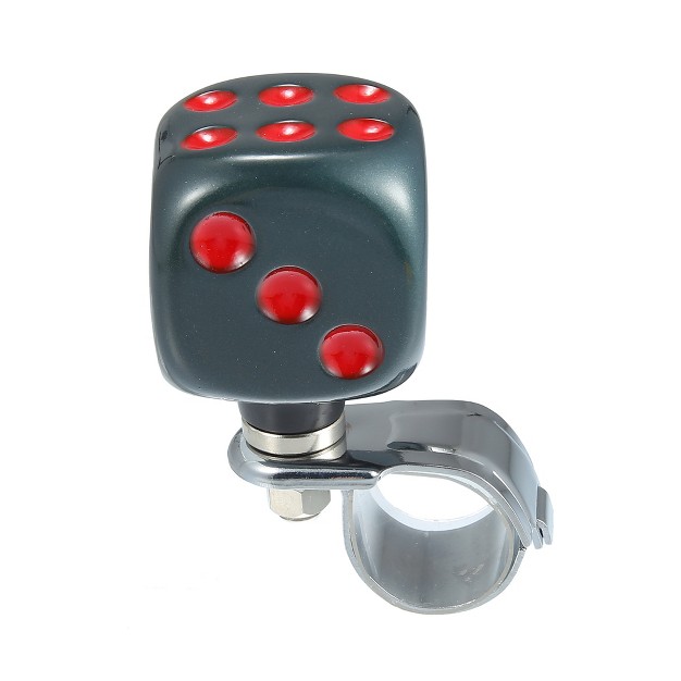 Unique Bargains Car Dice Shape Design Steering Wheel Knob Power Handle