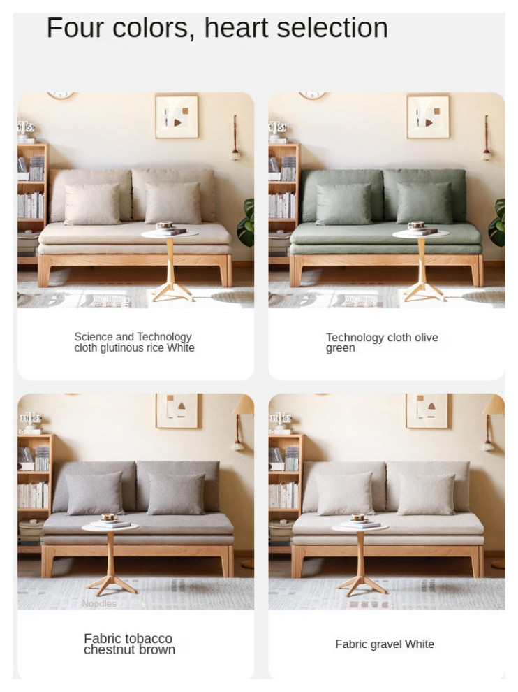 North American oak Solid Wood Sofa Bed   Transitional   Sleeper Sofas   by GVAwood  Houzz