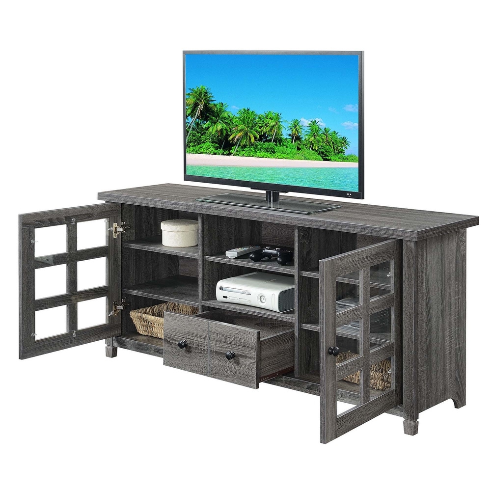 Newport Park Lane 1 Drawer TV Stand with Storage Cabinets and Shelves for TVs up to 65 Inches