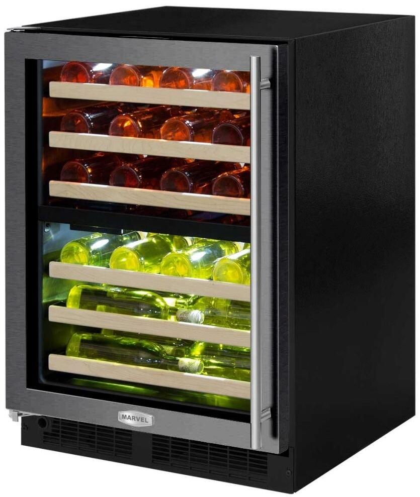 Marvel ML24WDG3LB 24 Inch Black Frame Wine Cooler