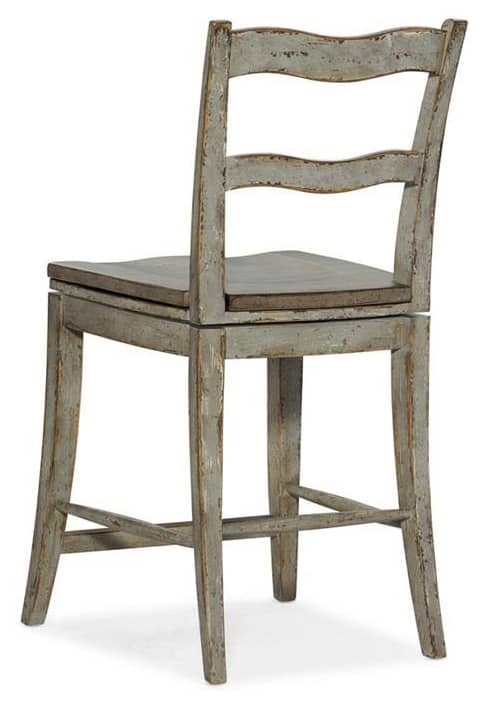 Hooker Furniture Dining Room Alfresco La Riva Ladder Back Swivel Counter Stool