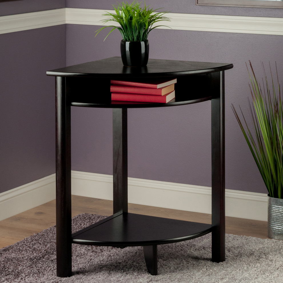 Liso Corner Table Cube Storage Shelf   Transitional   Side Tables And End Tables   by Sideboards and Things  Houzz