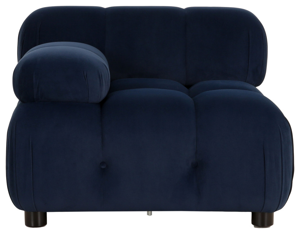 Kildare Velvet 3 Seater Modular Tufted Sofa   Contemporary   Sofas   by GDFStudio  Houzz