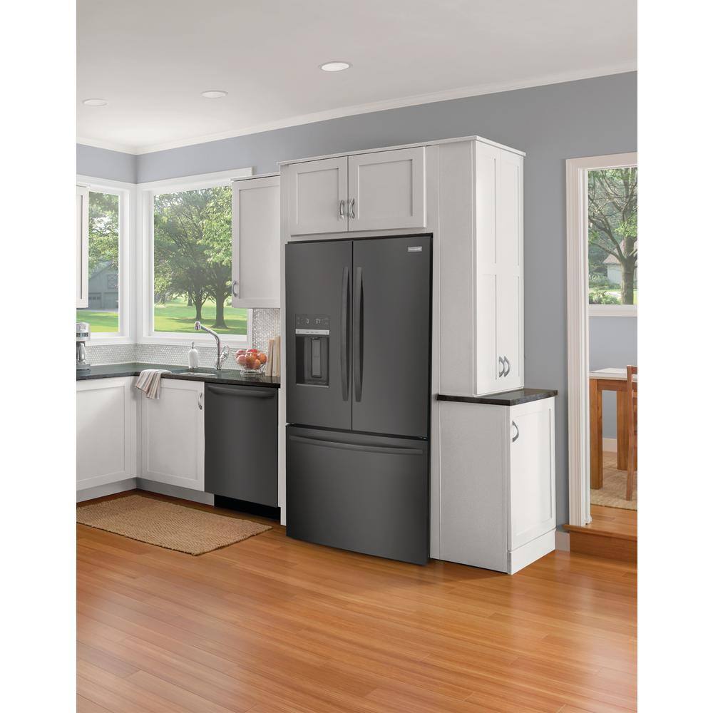 Frigidaire 27.8 Cu. Ft. French Door Refrigerator in Black Stainless Steel FRFS2823AD