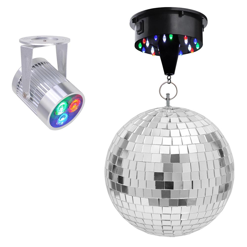 TheLAShop 12 Mirror Disco Ball Complete Kit Multi-Color Optional