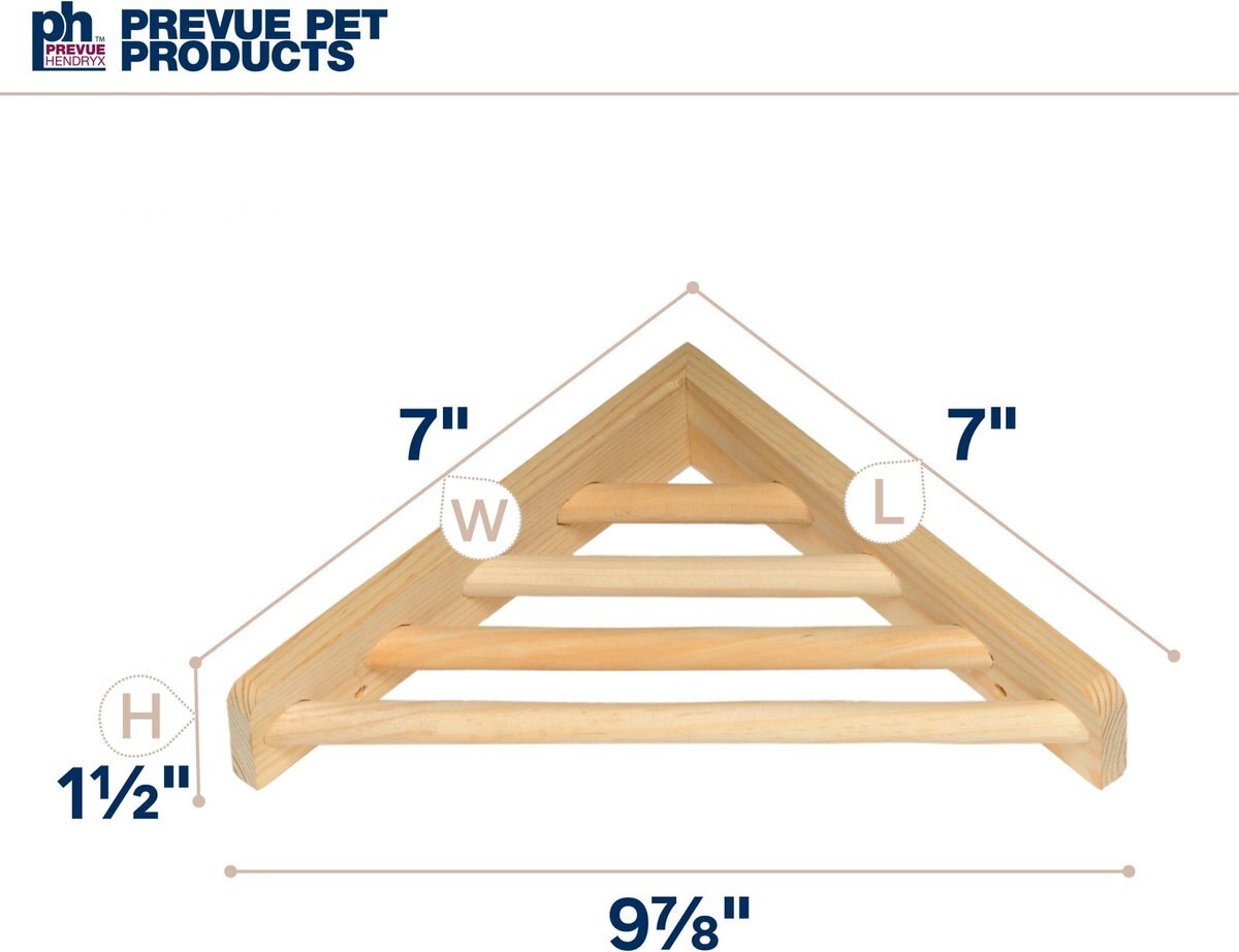 Prevue Pet Products Wood Corner Bird Cage Shelf