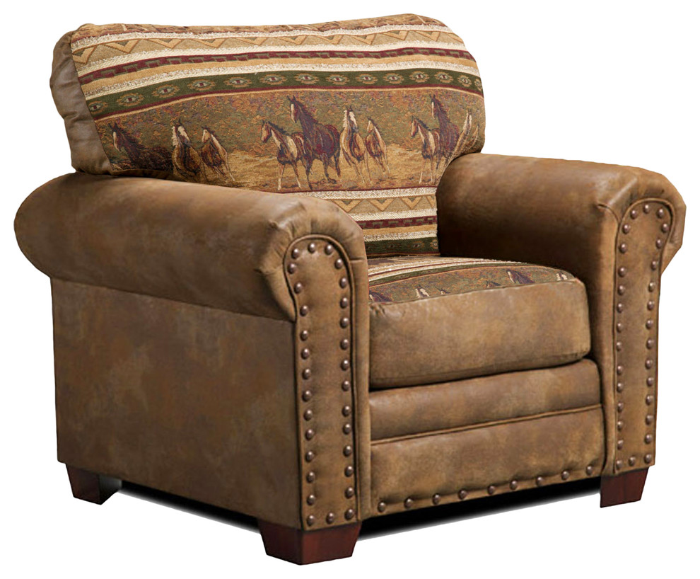 Wild Horses  Chair   Southwestern   Armchairs And Accent Chairs   by American Furniture Classics  Houzz