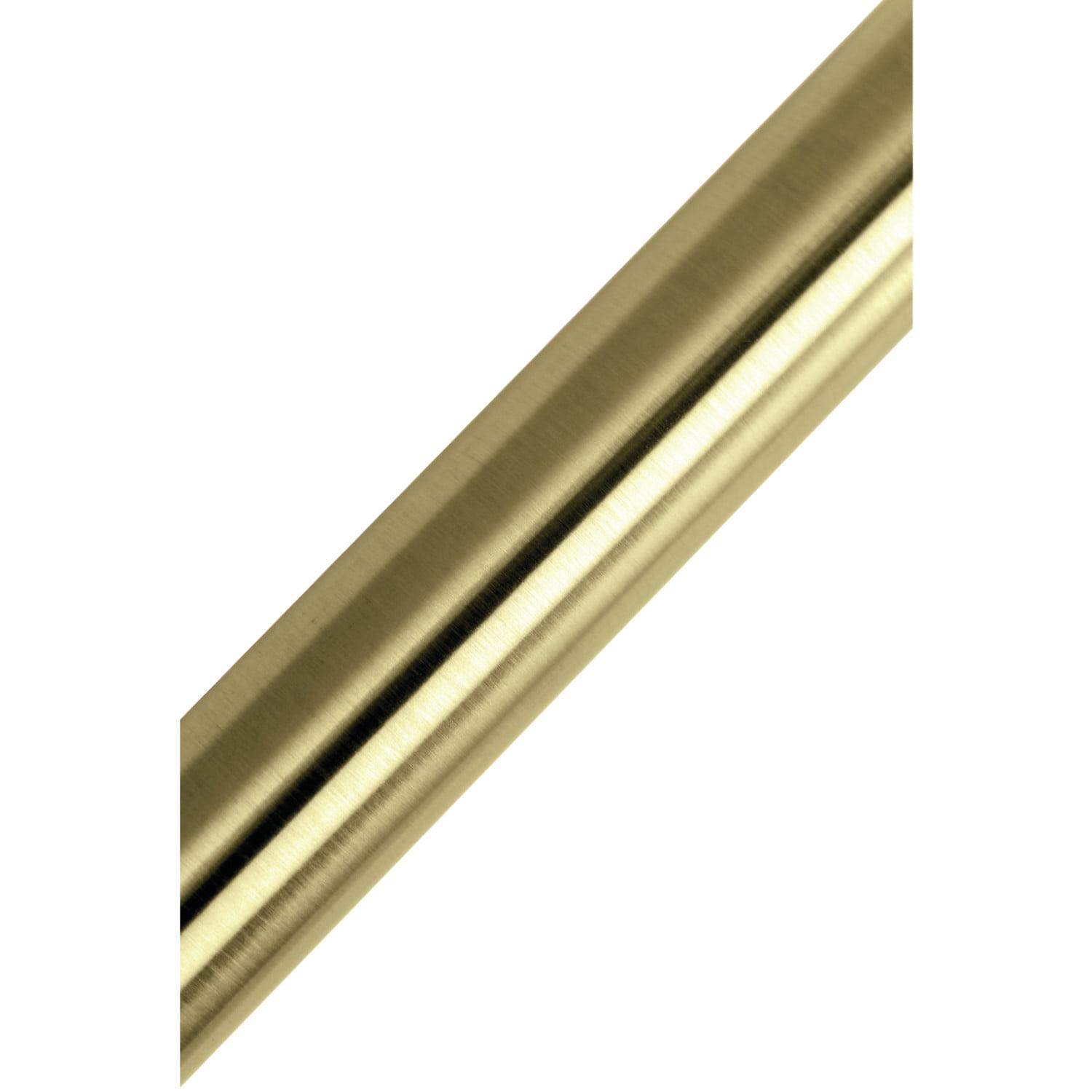 Kingston Brass SR607 Edenscape 60 -72 Stainless Steel Adjustable Tension Shower Curtain Rod， Brushed Brass