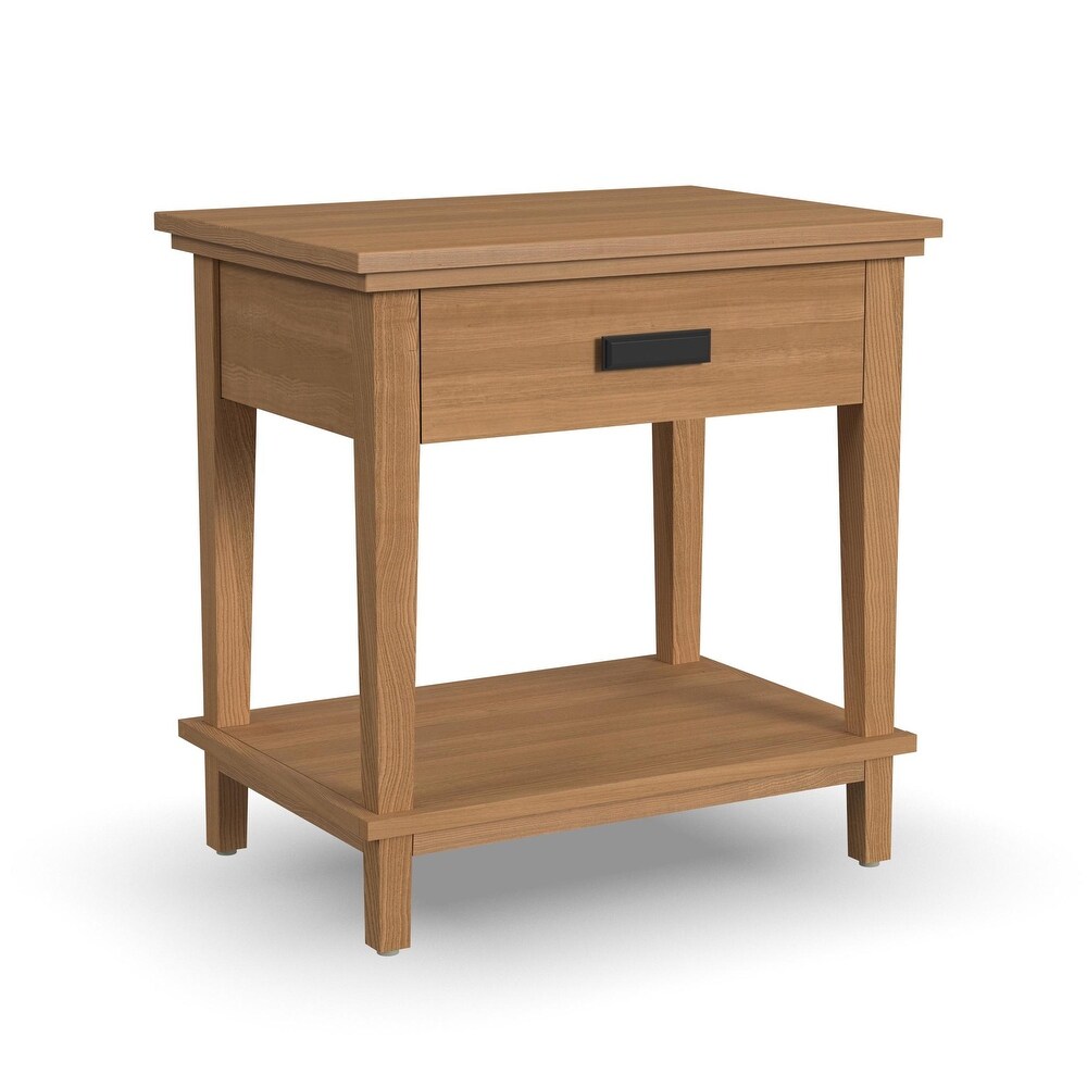 Homestyles Oak Park Brown Wood Nightstand