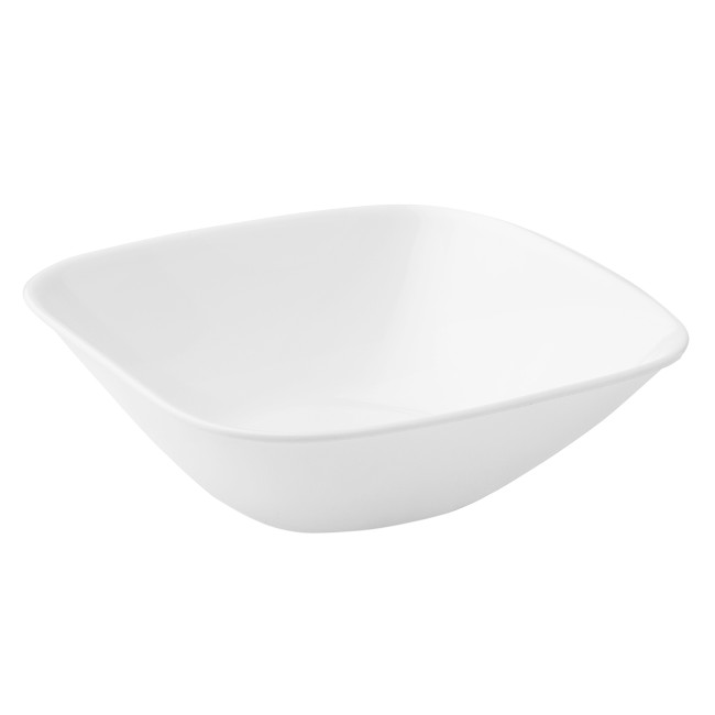 Corelle Square Pure White， Serve Bowl， 1 Quart