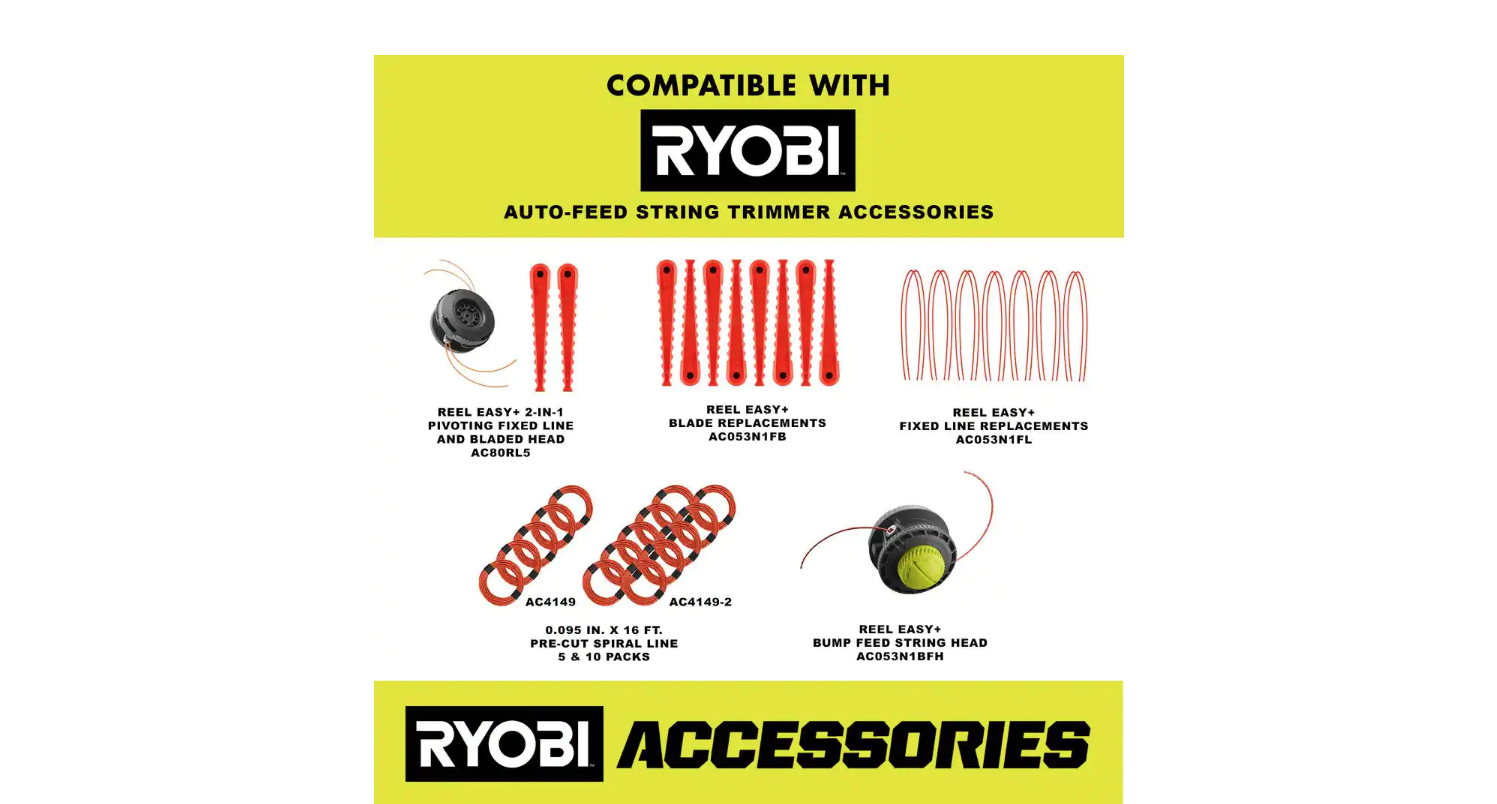 RYOBI RY40270VNM 40V Brushless Cordless Battery Attachment Capable String Trimmer with 4.0 Ah Battery and Charger