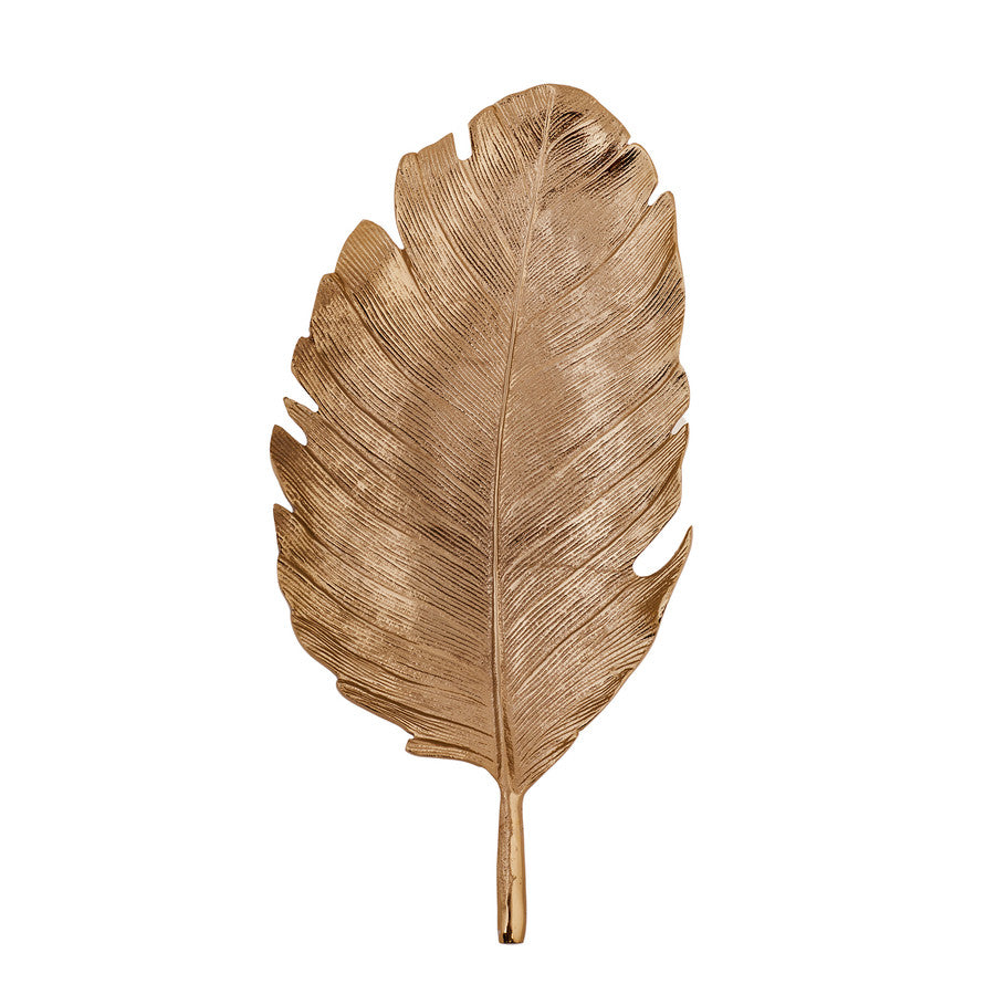 Karaca Leaf Gold Decorative Plate 40X19Cm 153.21.01.0110