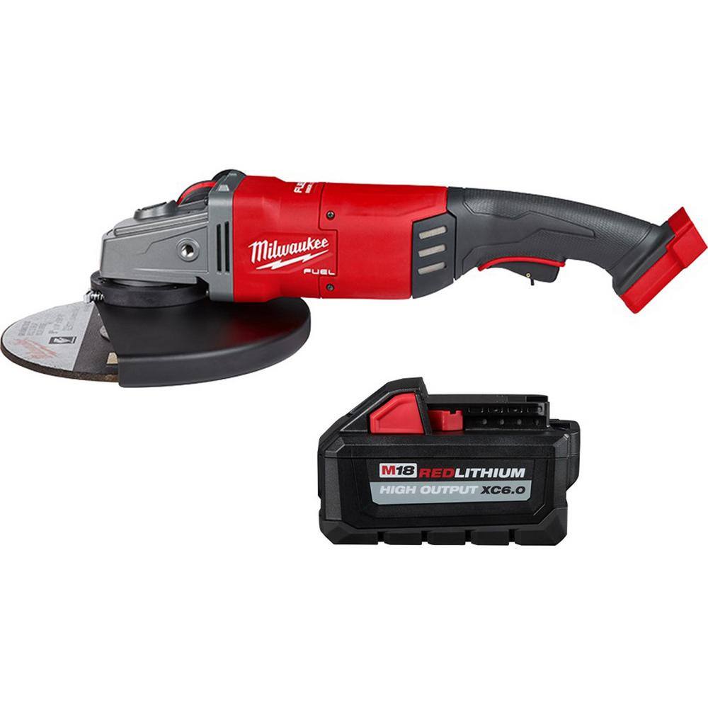 MW M18 FUEL 18-Volt Lithium-Ion Brushless Cordless 7 in.9 in. Angle Grinder with 6.0 Ah Battery 2785-20-48-11-1865