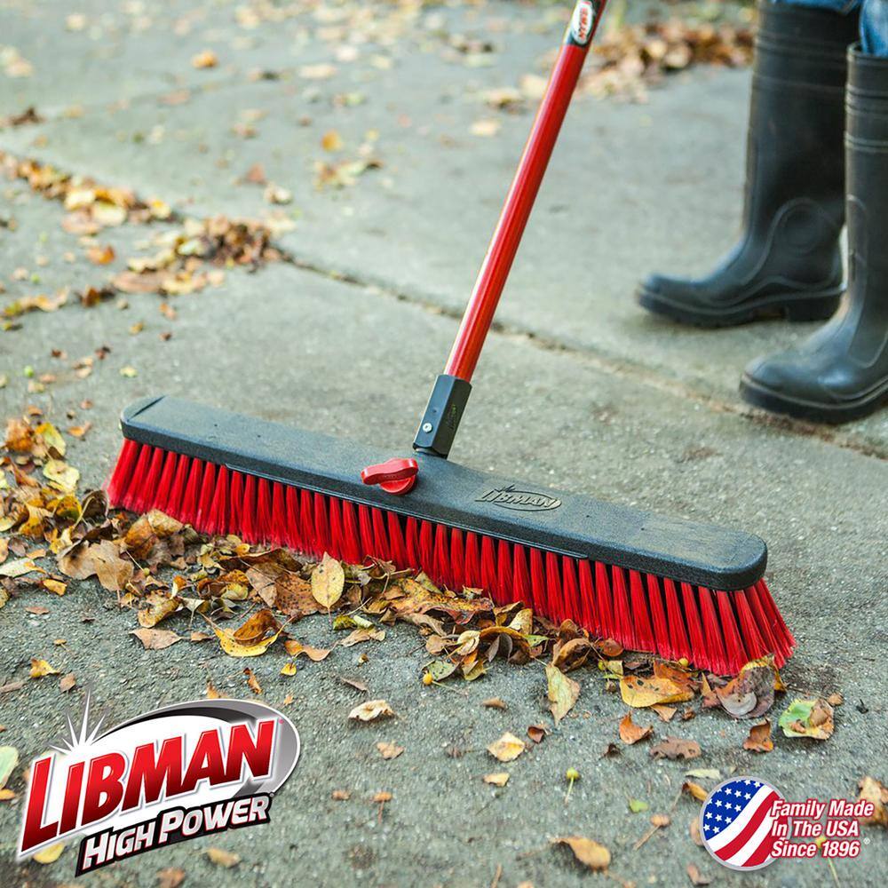 Libman 24 in. Multi-Surface Push Broom with Handle 805