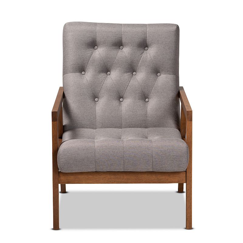 Baxton Studio Naeva Mid-Century Modern Armchair