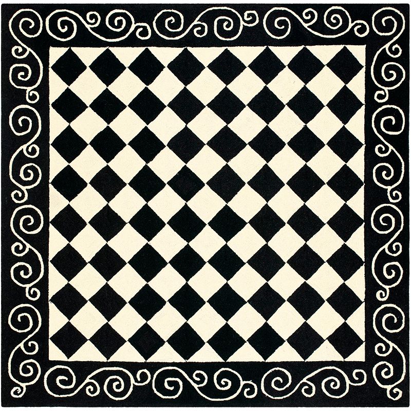 Safavieh Chelsea Checkerboard Framed Wool Rug