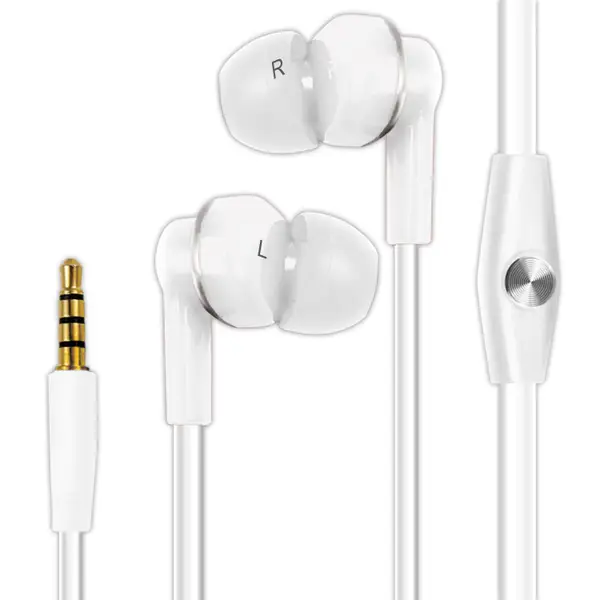 Lynco White Handfree Stereo Earbuds