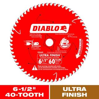 DIABLO 6-12 in. x 60 Teeth Ultra Finish Saw Blade D0660R