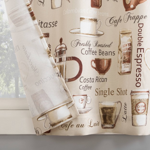 Bristol Coffee Shop Semi sheer Rod Pocket Kitchen Curtain Valance And Tiers Set Ivory No 918